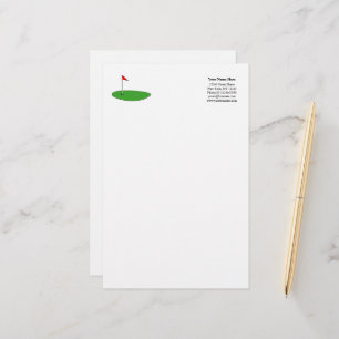 Custom golf sport logo template stationery paper