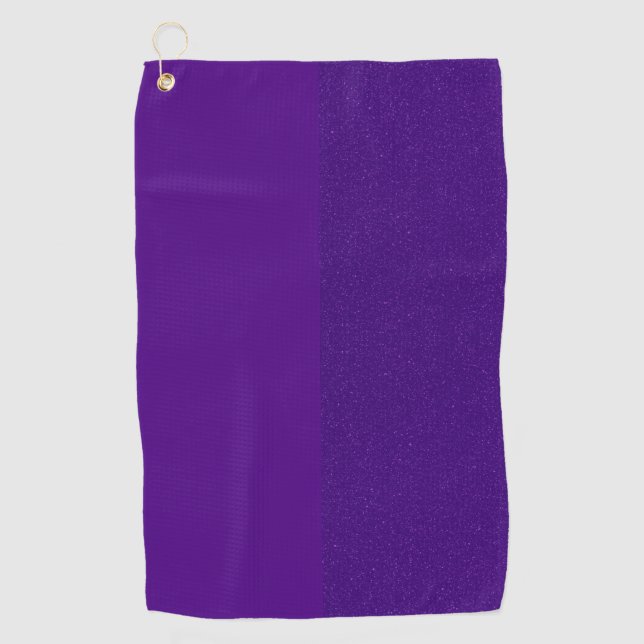 Custom Golf Towel – Reverse Split Purple (Front)
