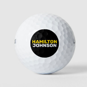 Custom Golfer Minimalist Modern Bold Typography Golf Balls