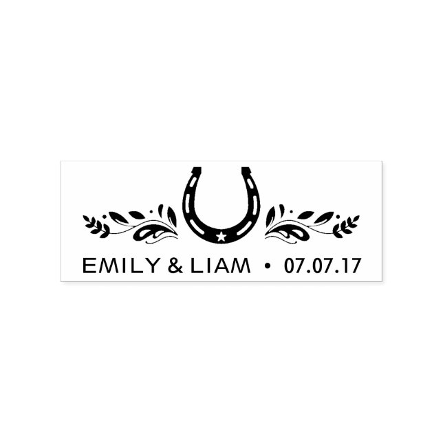 Custom Good Luck wedding stamp (Imprint)