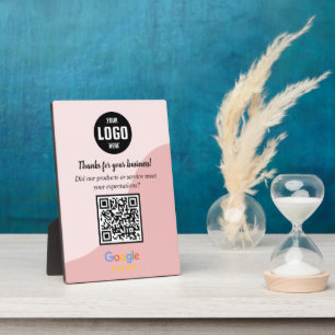 Custom Google Review QR Code Business Plaque