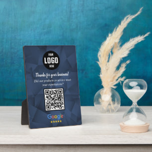 Custom Google Review QR Code Business Plaque