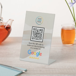 Custom Google Reviews QR Code Acrylic Sign