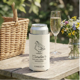 Custom Goose Doodle Weekend Bachelorette Favour Seltzer Can Cooler
