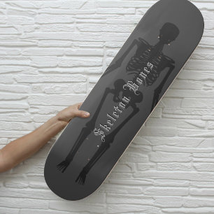 Custom Gothic Skeleton Skateboard