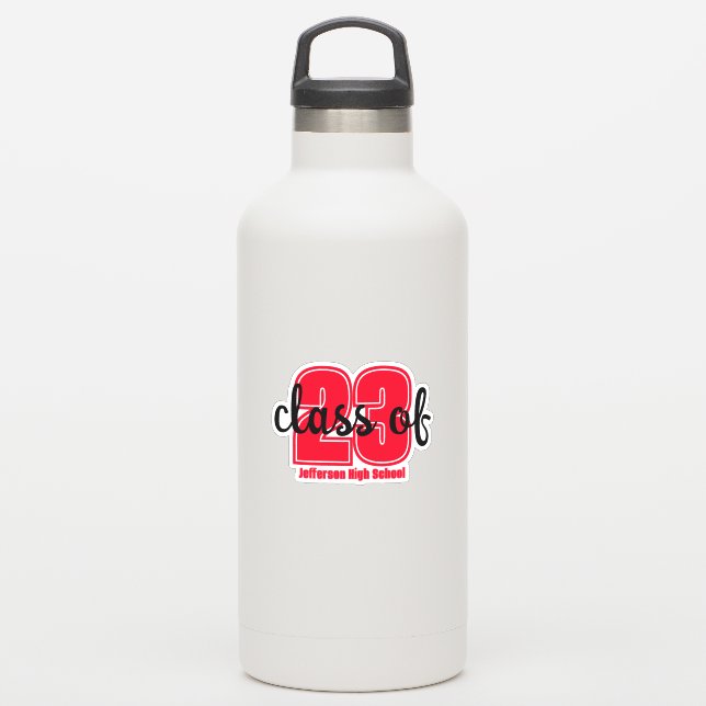 Custom Grad Year and school  (Waterbottle)