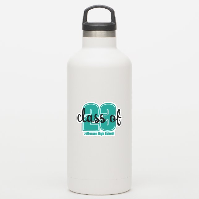 Custom Grad Year and school  (Waterbottle)