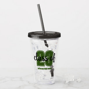 Custom Grad Year and school  Acrylic Tumbler