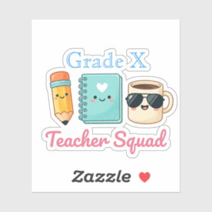 Custom Grade Level Teacher Squad Personalized Name