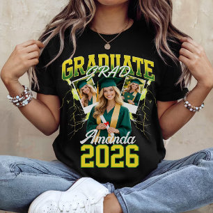Custom Graduate 2026 Bootleg T-Shirt - Vintage 90s