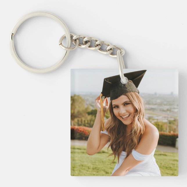 Custom Graduate Photo Keychain (Front)
