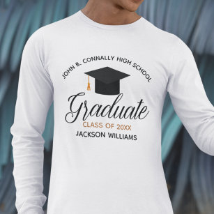 Custom Graduation 2022 Graduate Long Sleeve T-Shirt