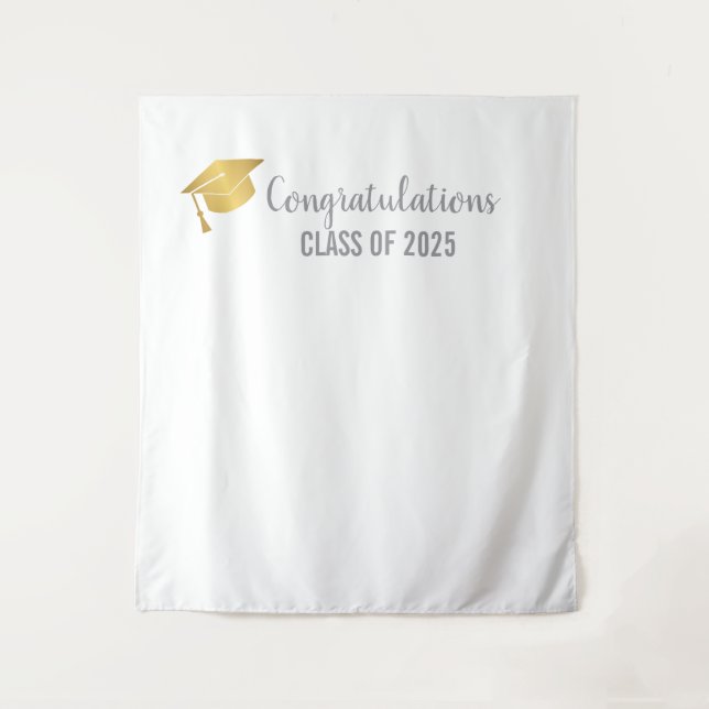 Custom Graduation Banner Tapestry (Front)
