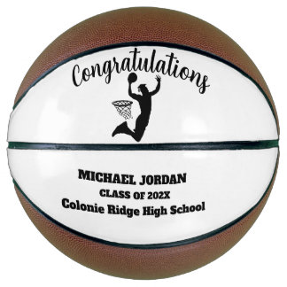 Custom Graduation Basketball - Personalized Gift
