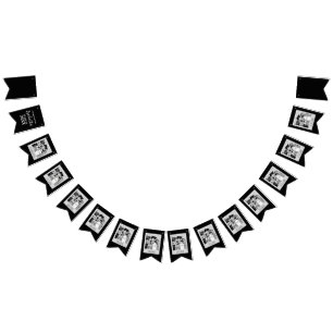 Custom Graduation Bunting Childhood Photos Flags