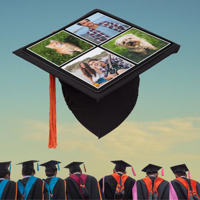 Custom Graduation Cap Top Favourite Photos Collage (Creator Uploaded)