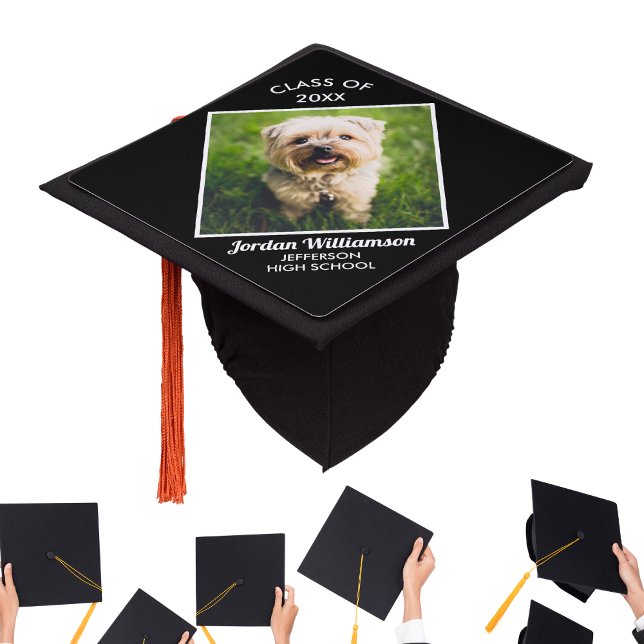 Custom Graduation Cap Top Your Photo School Name (Creator Uploaded)