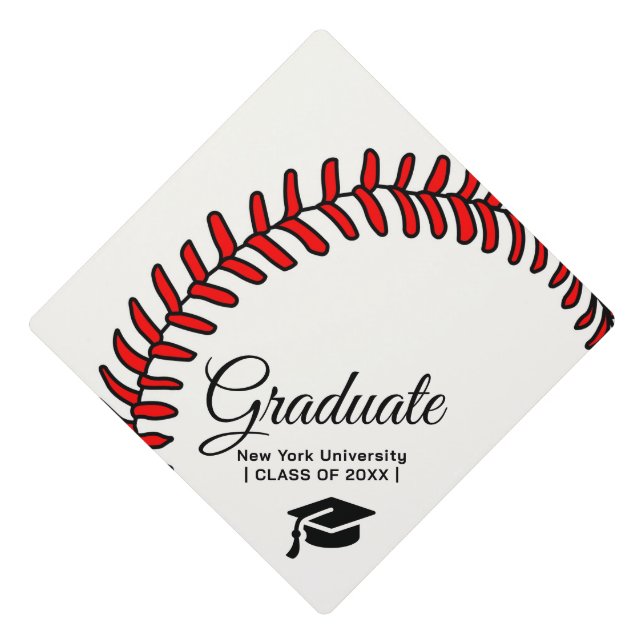 Custom Graduation Cap Topper | BASEBALL (Front)