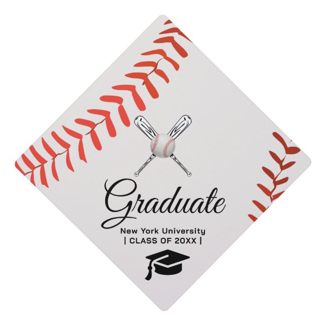 Custom Graduation Cap Topper | BASEBALL (Front)