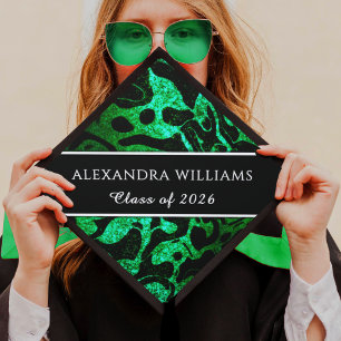 Custom Graduation Cap Topper – Faux Glitter Design