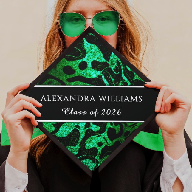 Custom Graduation Cap Topper – Faux Glitter Design (Creator Uploaded)