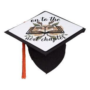 Custom Graduation Cap Topper Hand-Illustrated Boho