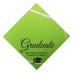 Custom Graduation Cap Topper   TENNIS