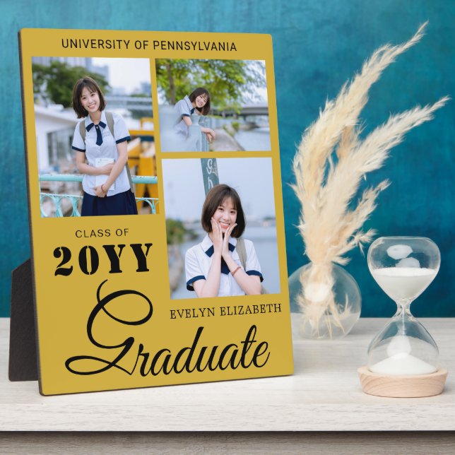 Custom Graduation Celebration Photo Memory Frame (Side)