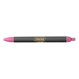 Custom Graduation Class of 2026 Personalized Famil Black Ink Pen