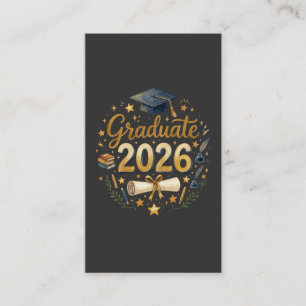 Custom Graduation Class of 2026 Personalized Famil Business Card