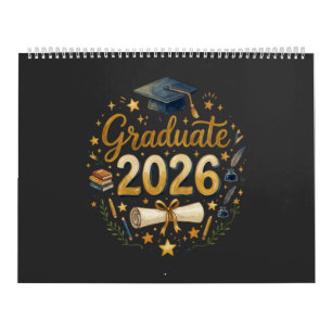 Custom Graduation Class of 2026 Personalized Famil Calendar