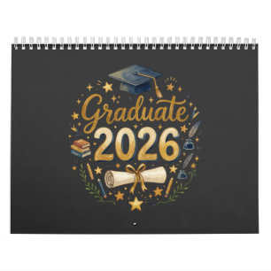 Custom Graduation Class of 2026 Personalized Famil Calendar