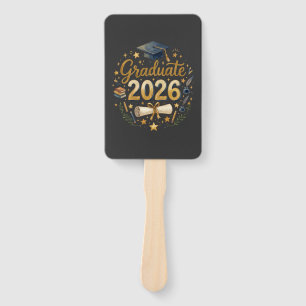 Custom Graduation Class of 2026 Personalized Famil Hand Fan