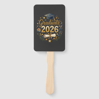 Custom Graduation Class of 2026 Personalized Famil Hand Fan