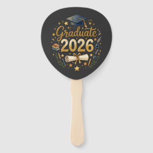 Custom Graduation Class of 2026 Personalized Famil Hand Fan