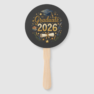 Custom Graduation Class of 2026 Personalized Famil Hand Fan