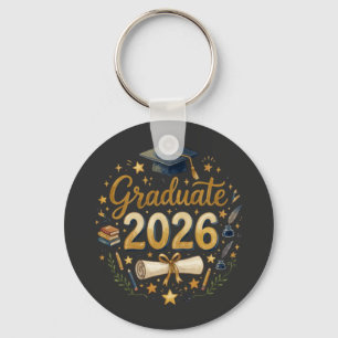 Custom Graduation Class of 2026 Personalized Famil Keychain