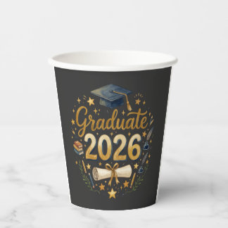 Custom Graduation Class of 2026 Personalized Famil Paper Cups