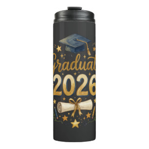 Custom Graduation Class of 2026 Personalized Famil Thermal Tumbler