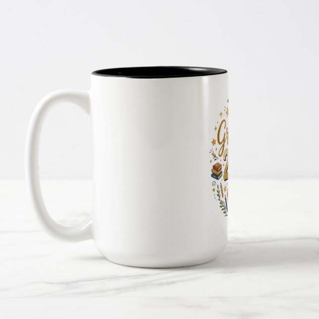 Custom Graduation Class of 2026 Personalized Famil Two-Tone Coffee Mug (Left)