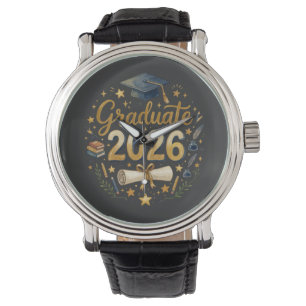 Custom Graduation Class of 2026 Personalized Famil Watch