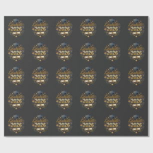 Custom Graduation Class of 2026 Personalized Famil Wrapping Paper