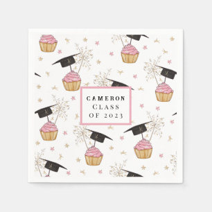 Custom Graduation Class of Cupcake Napkin