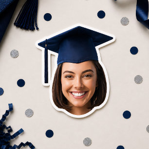 Custom Graduation Face Photo Sticker