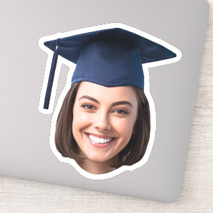 Custom Graduation Face Photo Sticker