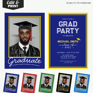 Custom Graduation Invitation Card   Classic Design