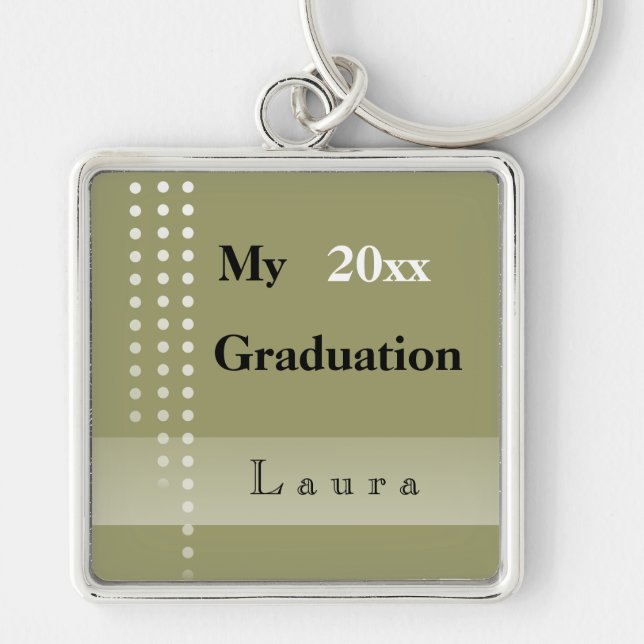 Custom Graduation Keepsakes Keychain (Front)