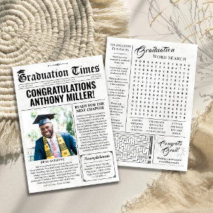 Custom Graduation Newspaper Unique Graduation Card