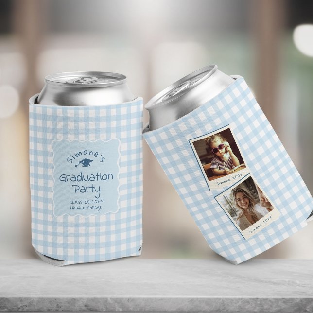 Custom Graduation Party Favour with Throwback Phot Can Cooler (Creator Uploaded)