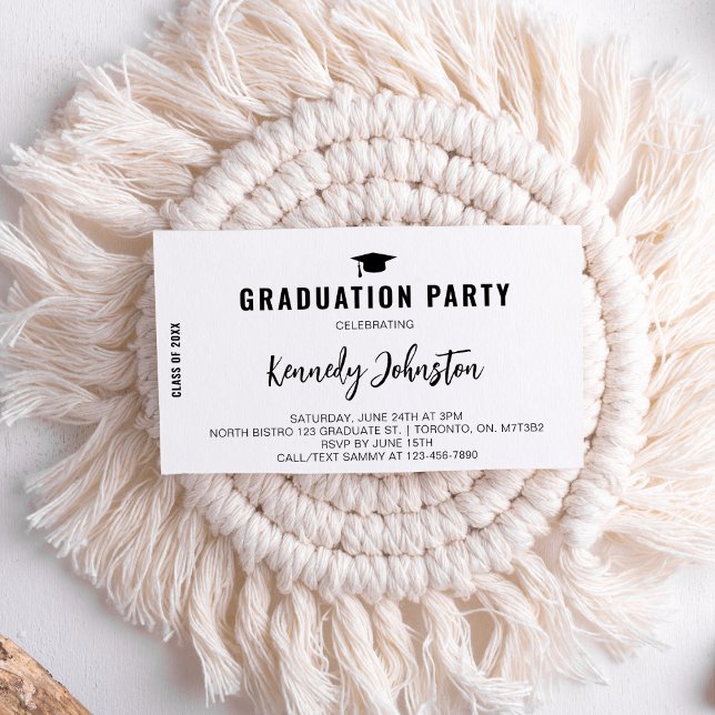 Custom Graduation Party Grad Class of 2025 Senior Enclosure Card (Creator Uploaded)